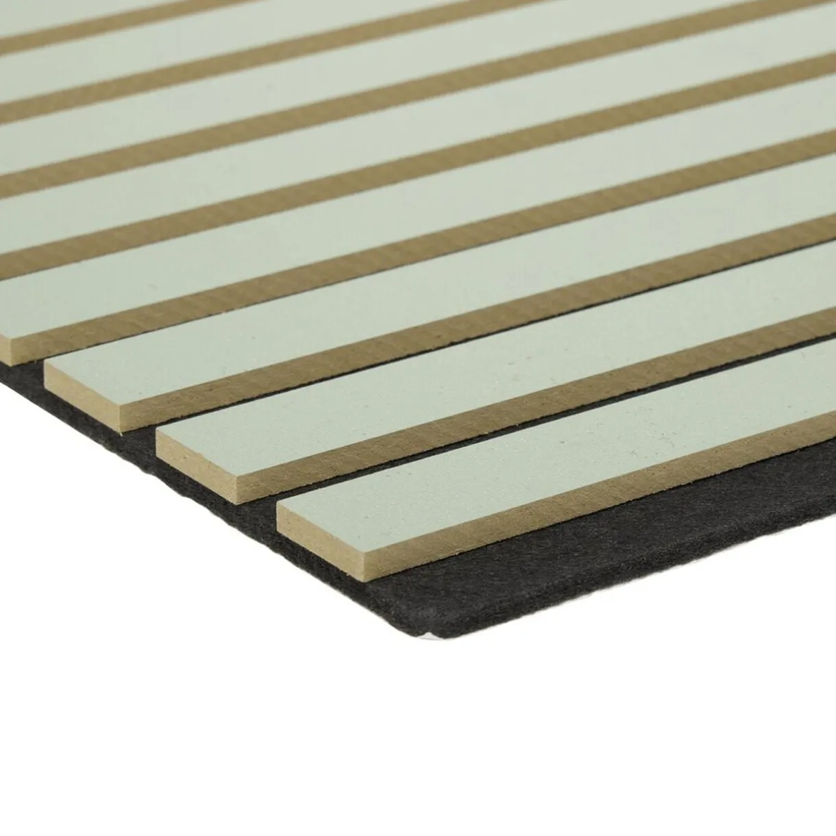 Panneau mural décoratif x5 acoustique adhésif vert de gris 32x60cm < Gifi Outlet