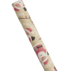 Papier cadeau Noël kraft rouleau 2m motif traditionnel (6 modèles) < Gifi Outlet