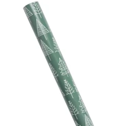 Papier cadeau Noël rouleau x3 avec 20 étiquettes autocollantes traditionnel