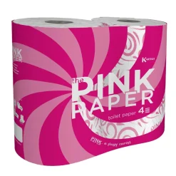 Papier toilette Pink Paper 4 rouleaux 3 plis < Gifi Discount