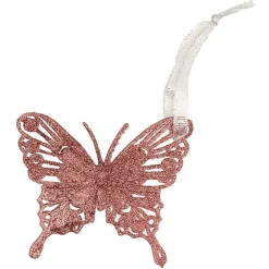 Papillon de Noël pailleté à suspendre 8xH10cm < Gifi Discount