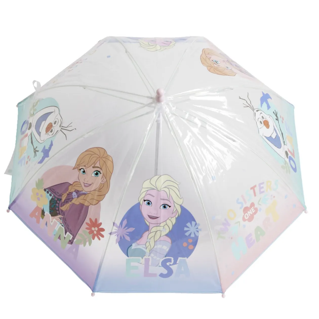Parapluie bulle Frozen bleu polyester et métal