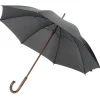 Parapluie canne gris foncé