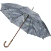 Parapluie canne imprimé feuillage