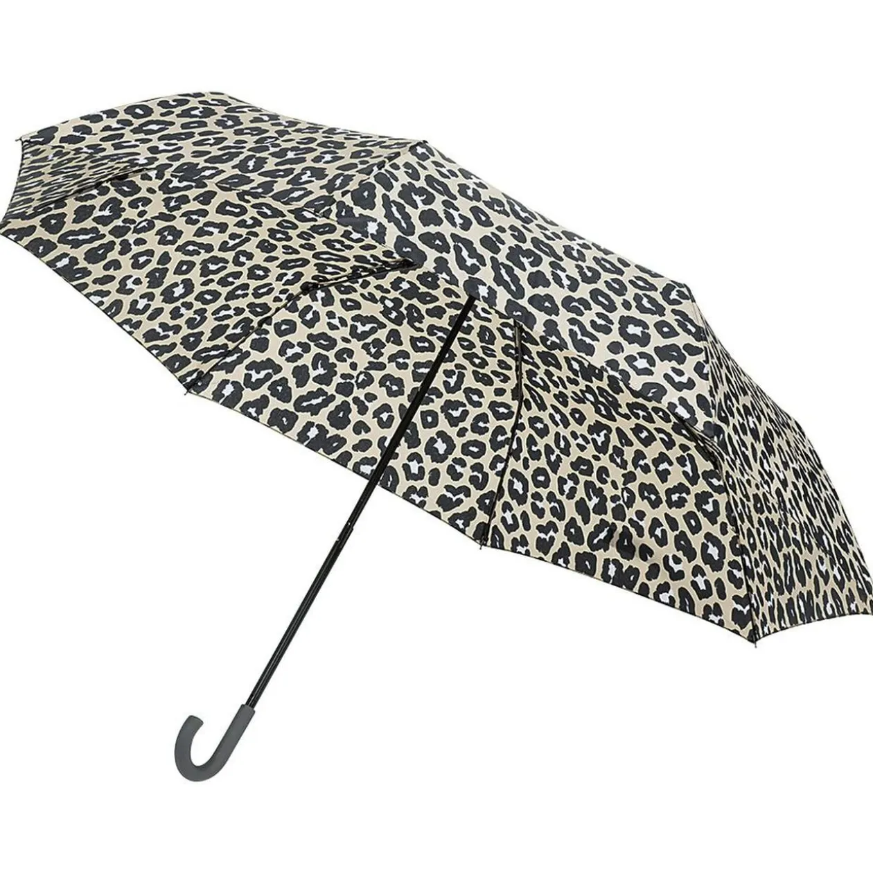 Parapluie canne imprimé léopard