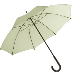 Parapluie canne manuel uni vert L87cm