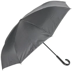 Parapluie inversé bleu et noir