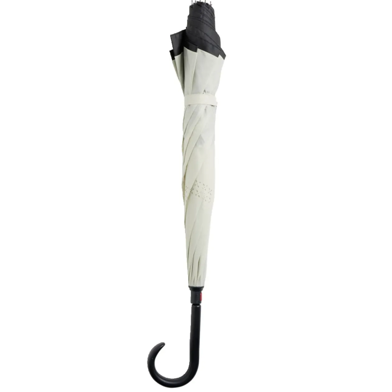 Parapluie inversé uni noir et blanc L87cm