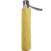 Parapluie pliable automatique uni jaune L24cm