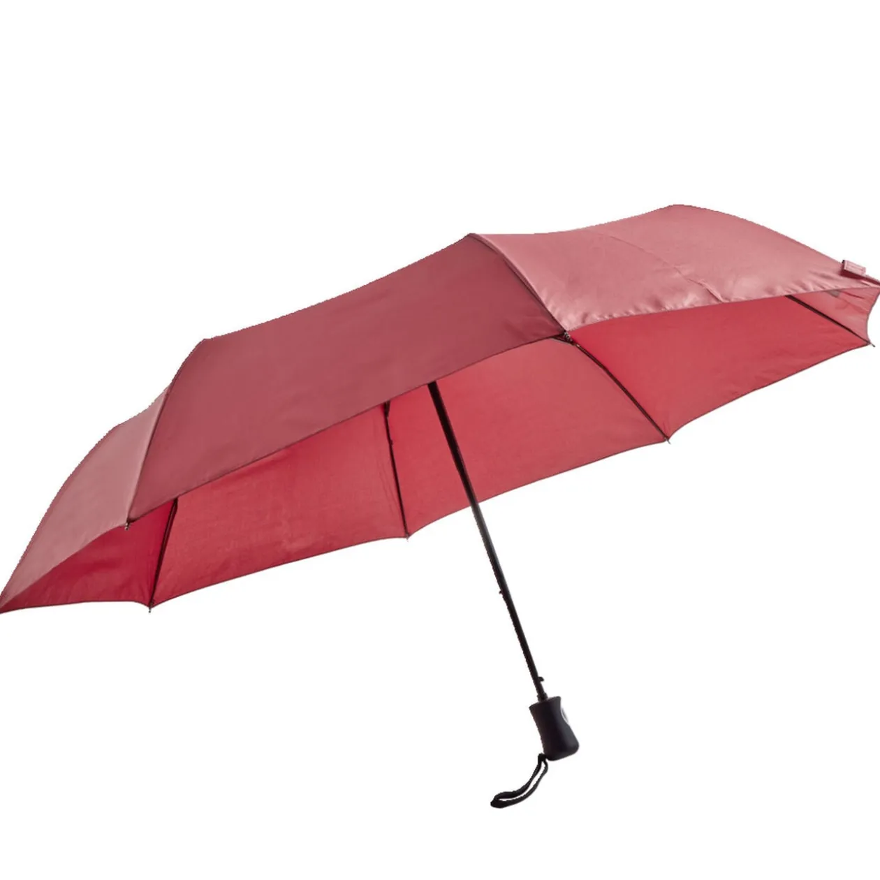 Parapluie pliable automatique uni rouge L24cm