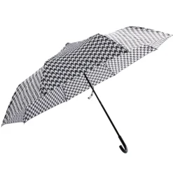 Parapluie pliable manuel pied de poule L24cm