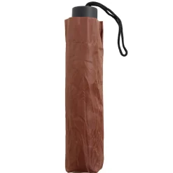 Parapluie pliable manuel uni rouge terracotta L24cm