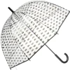 Parapluie transparent et noir motifs demi-cercles L85cm < Gifi Best