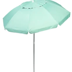 Parasol de plage bleu émeraude UV UPF50+ Ø180xH195cm