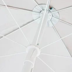 Parasol de plage orange corail UV UPF50+ Ø200xH209cm