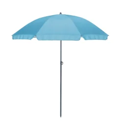 Parasol rond inclinable Sun déperlant bleu Ø160xH195cm < Gifi New