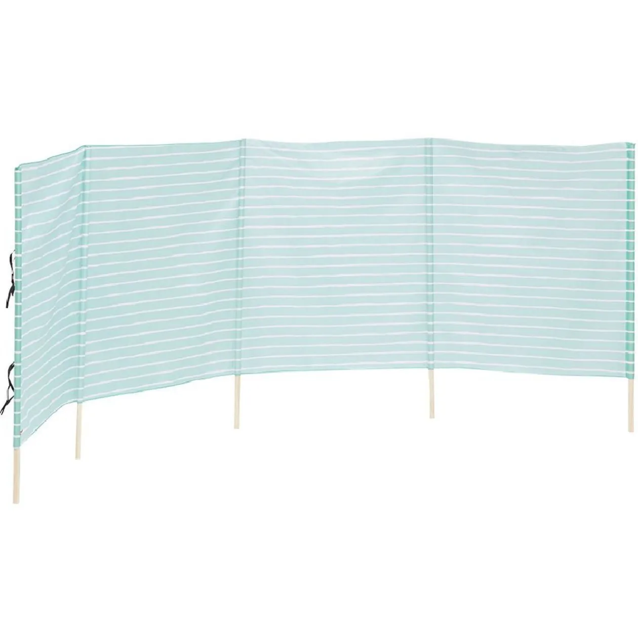 Paravent de plage Funky canvas 4 volets 5 piquets L300xH110cm
