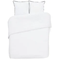Parure de lit 2 personnes 260x240cm blanc uni < Gifi New
