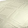 Parure de lit 2 personnes 260x240cm Queen Size uni tufté (2 modèles beige ou blanc) < Gifi Discount