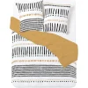 Parure de lit 2 personnes 240x220cm réversible motif africain orange et blanc < Gifi