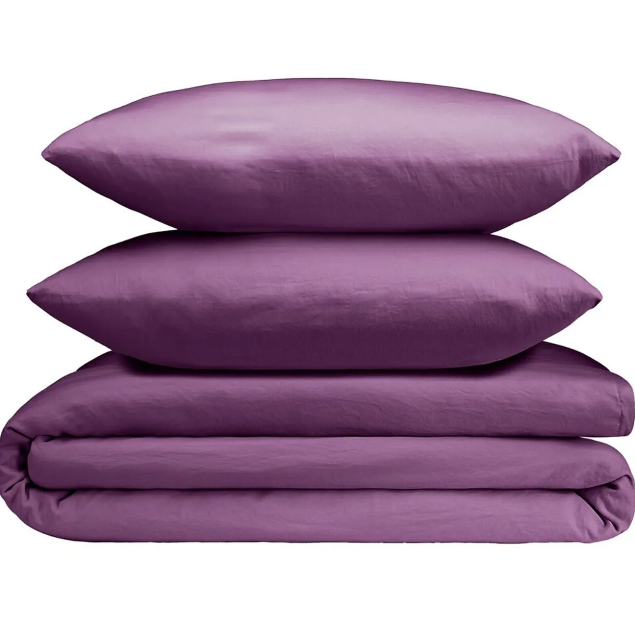 Parure de lit 2 personnes 240x220cm unie finition boutons (4 modèles)