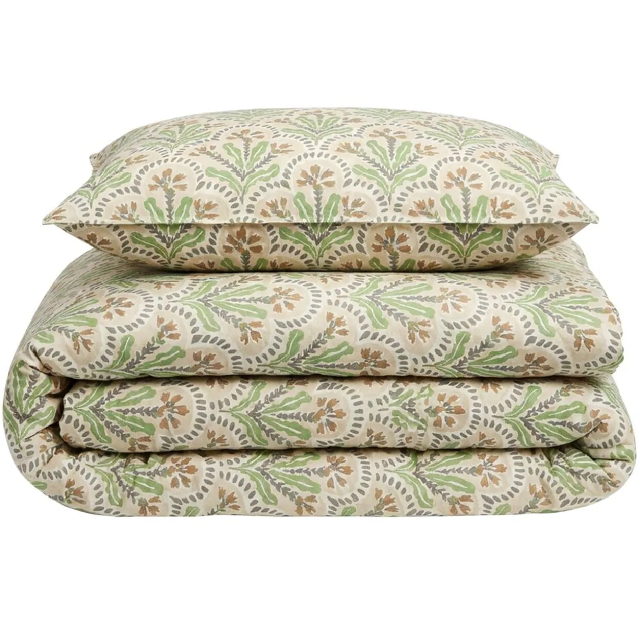 Parure de lit 1 personne 140x200cm polyester imprimé tropical (3 modèles)