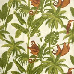 Parure de lit 1 personne 140x200cm polyester imprimé tropical (3 modèles)