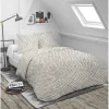Parure de lit 140x200cm 1 personne coton motif imprimé 3 pièces (6 modèles)
