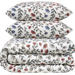 Parure de lit 140x200cm 1 personne micro lavée motif imprimé 3 pièces (3 modèles) < Gifi Clearance