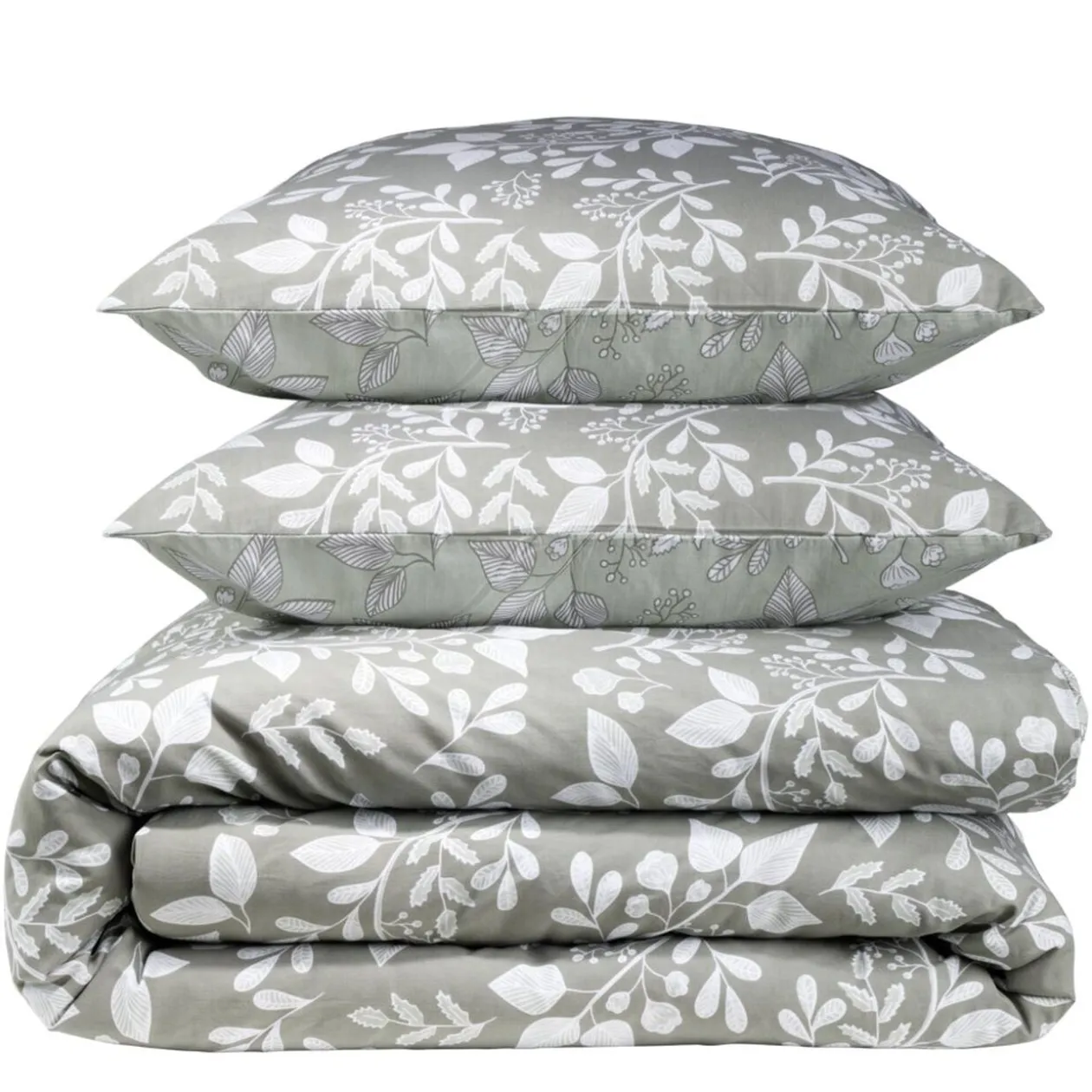 Parure de lit 220x240cm 2 personnes coton à motifs 3 pièces (6 modèles)