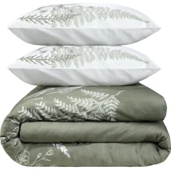 Parure de lit 220x240cm 2 personnes micro lavée à motifs (3 modèles) < Gifi Sale