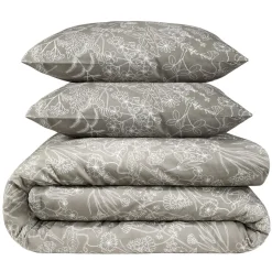 Parure de lit 220x240cm 2 personnes motifs imprimés 3 pièces (3 modèles)