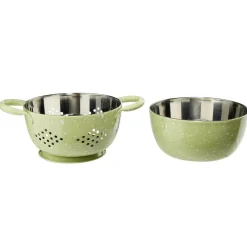 Passoire et bol à mixer assortis inox Ø15cm (3 modèles)