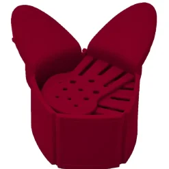 Passoire pliable et adaptable rouge