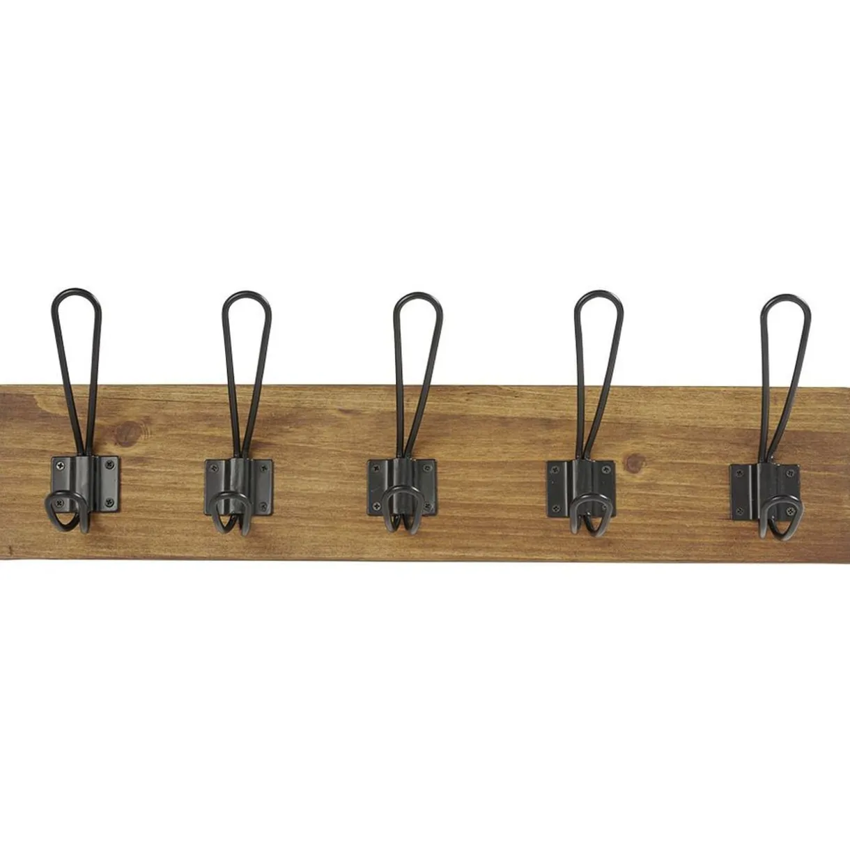 Patère en bambou 5 crochets métal noir L48cm < Gifi Outlet