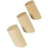 Patère en bois naturel x3 - Ø3xH6cm