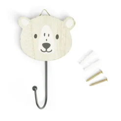 Patère enfant forme animal 10xH15cm - 4 modèles