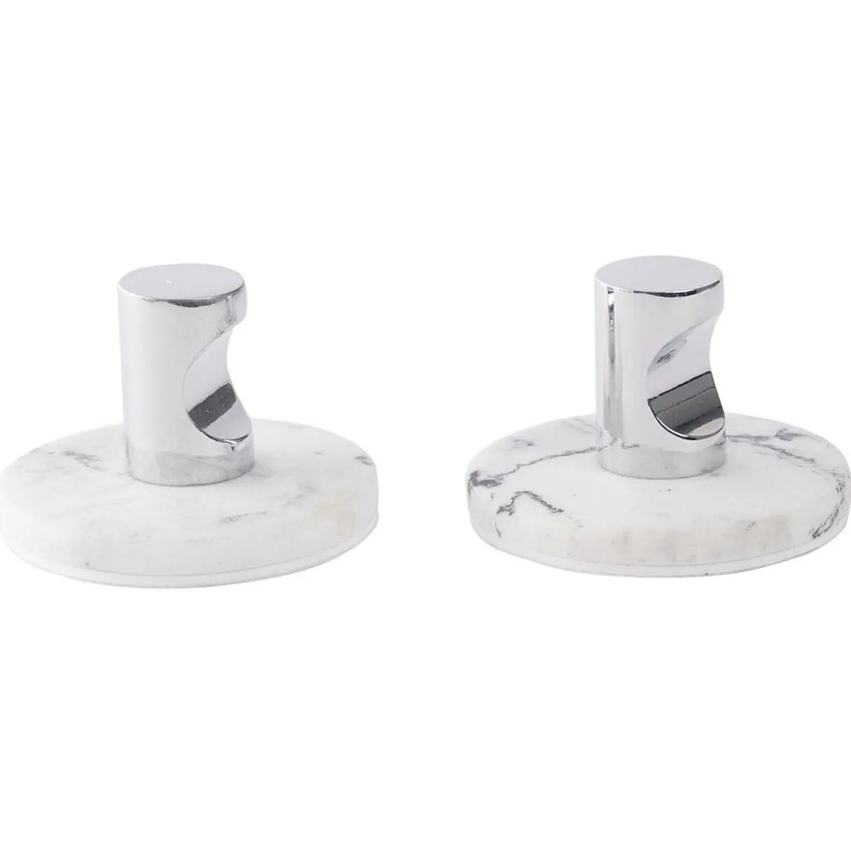 Patère murale métal et plastique effet marbre blanc Ø5cm < Gifi Clearance