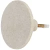 Patère murale ronde beige polyrésine Ø8cm