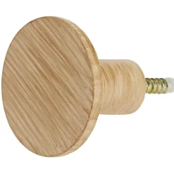 Patère murale ronde imitation bois polyrésine Ø5cm < Gifi Online