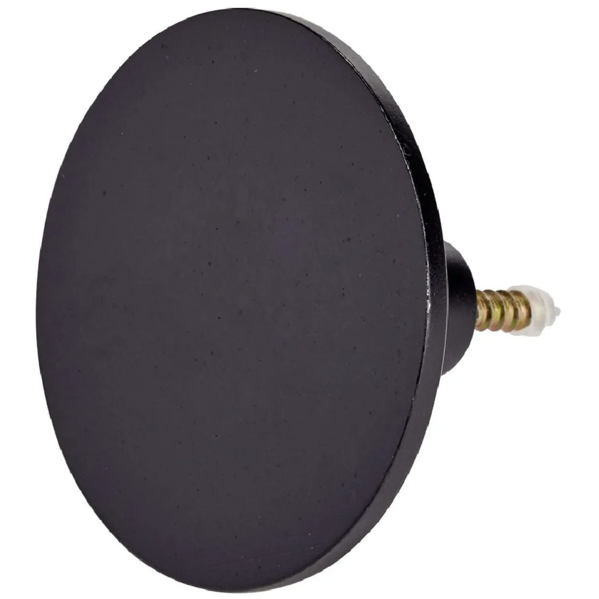 Patère murale ronde noir polyrésine Ø8cm < Gifi Online