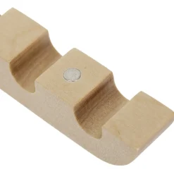 Patère rétractable métal et bois noir ou blanc L20xH20,5cm < Gifi Outlet