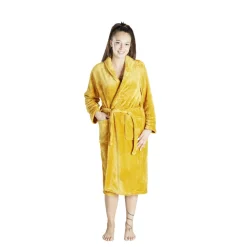 Peignoir mixte flanelle et polyester