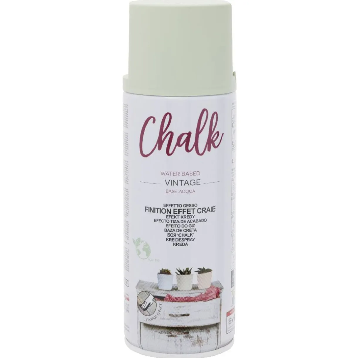 Peinture aérosol Chalk effet craie 400 ml Vert < Gifi Discount