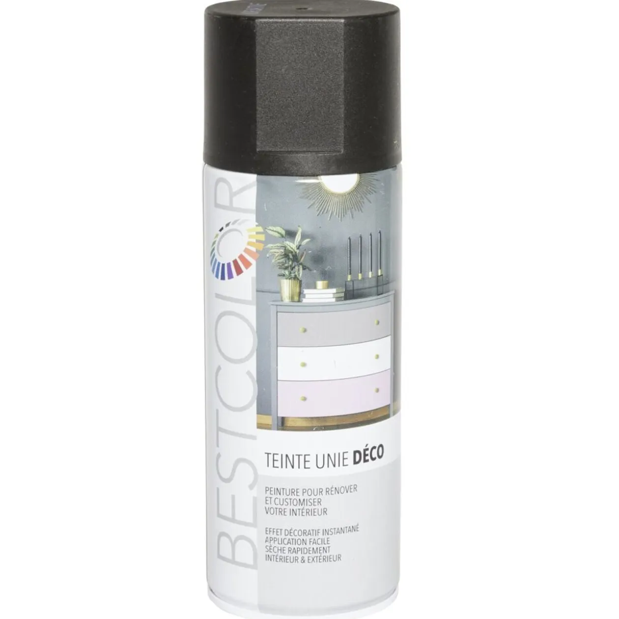 Peinture aérosol Noir satiné 400 ml