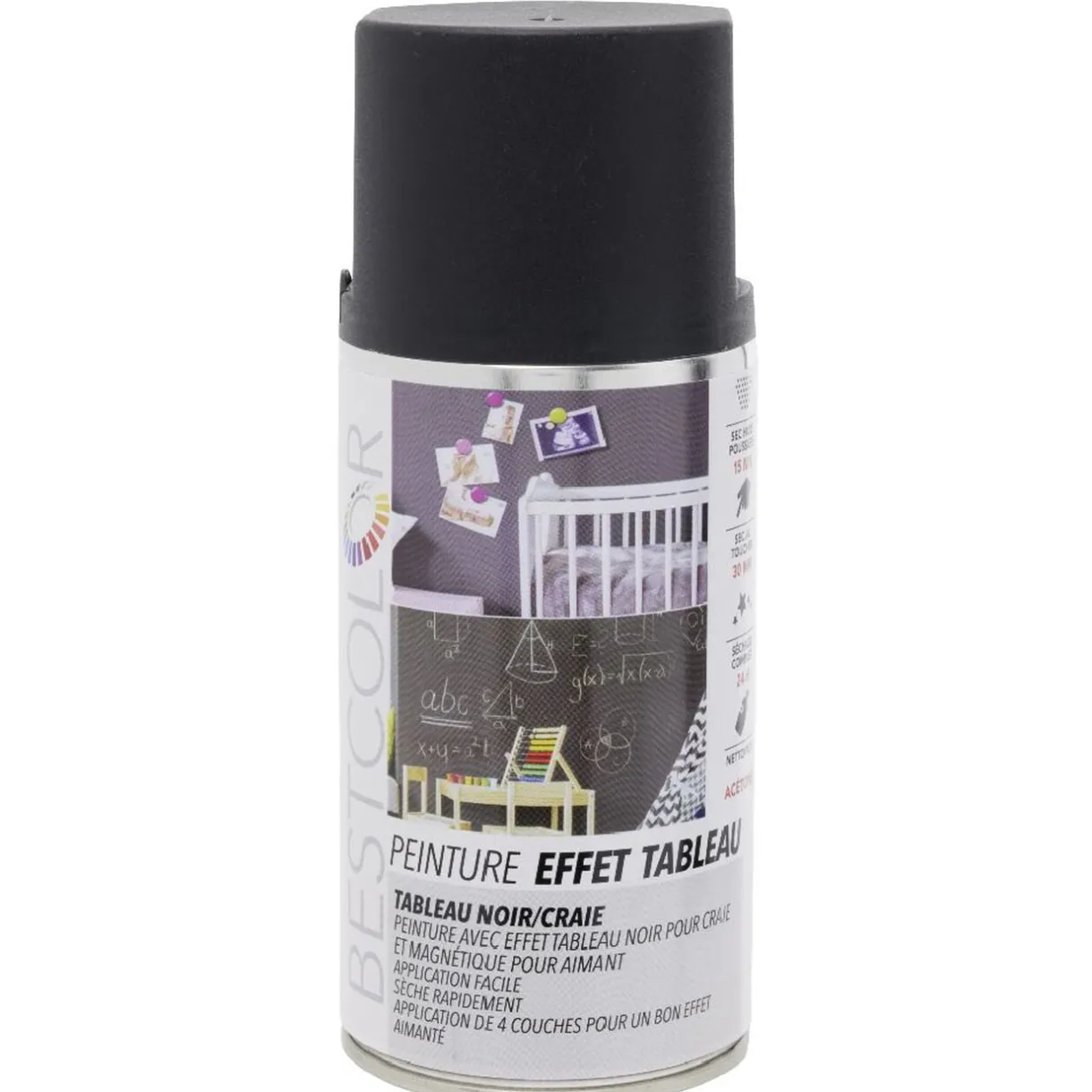 Peinture aérosol tableau Noir et Magnétique 300 ml < Gifi Clearance