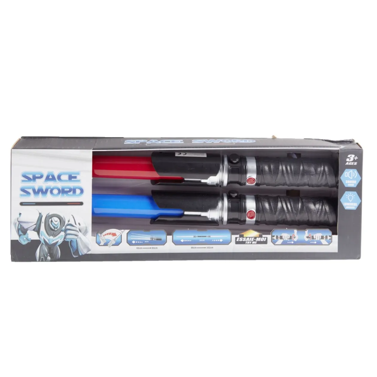 Épée laser extensible 2 en 1