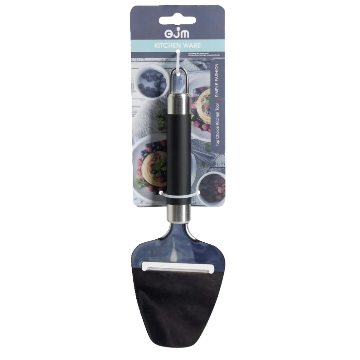 Pelle coupe-fromage en inox avec manche plastique L.21,5cm < Gifi Clearance