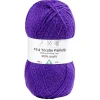 Pelote de fil à tricoter acrylique pailletes violet 100Gr