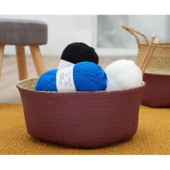 Pelote de fil à tricoter acrylique noir < Gifi Best